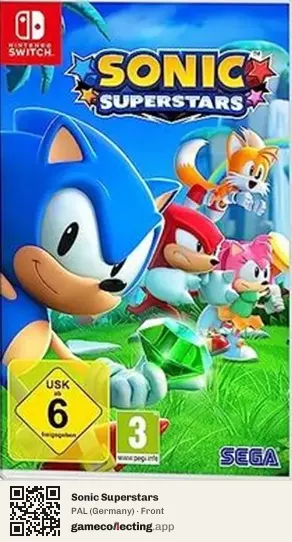 Sonic Superstars Nintendo Switch, Germany box front