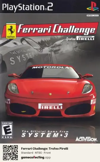 Ferrari Challenge: Trofeo Pirelli PlayStation 2, NTSC box front