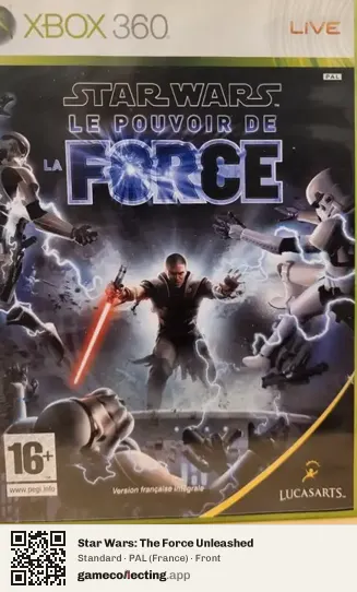 Star Wars: The Force Unleashed Xbox 360, France box front