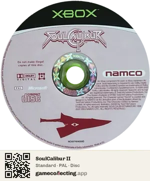 SoulCalibur II Xbox, PAL disc