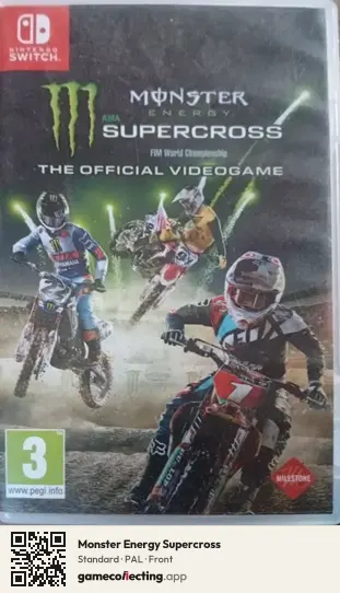 Monster Energy Supercross Nintendo Switch, PAL box front