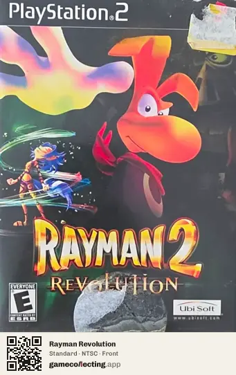 Rayman Revolution PlayStation 2, NTSC box front