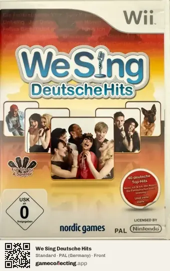 We Sing Deutsche Hits Nintendo Wii, Germany box front