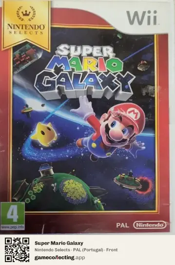 Super Mario Galaxy Nintendo Wii, Portugal box front
