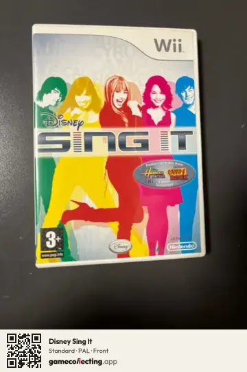 Disney Sing It Nintendo Wii, PAL box front