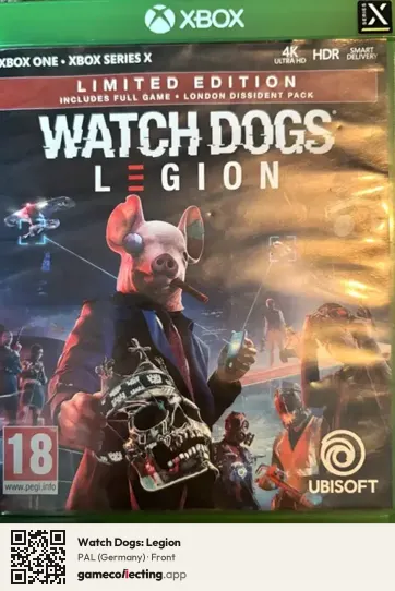 Watch Dogs: Legion Xbox Series X, Germany box front