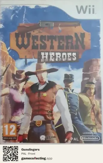 Gunslingers Nintendo Wii, PAL box front