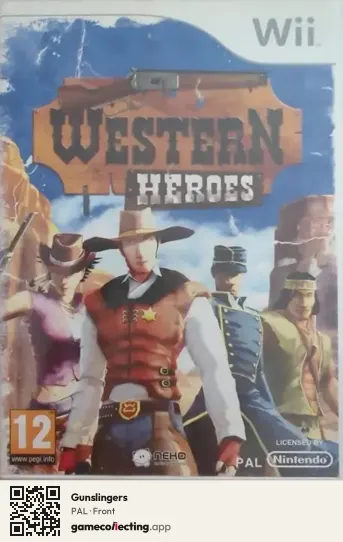 Gunslingers Nintendo Wii, PAL box front