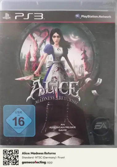 Alice: Madness Returns PlayStation 3, Germany box front