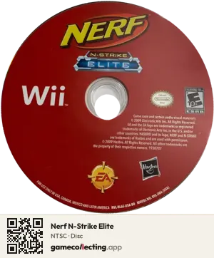 Nerf N-Strike Elite Nintendo Wii, NTSC disc