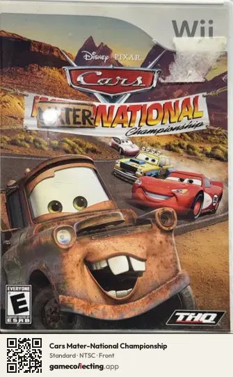 Cars Mater-National Championship Nintendo Wii, NTSC box front