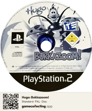 Hugo: Bukkazoom! PlayStation 2, PAL disc
