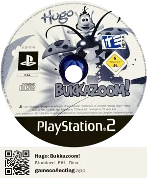 Hugo: Bukkazoom! PlayStation 2, PAL disc