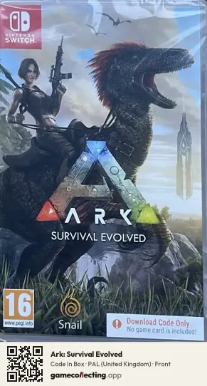 Ark: Survival Evolved Nintendo Switch, United Kingdom box front