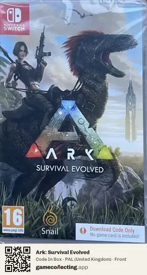 Ark: Survival Evolved Nintendo Switch, United Kingdom box front