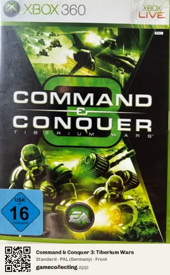 Command & Conquer 3: Tiberium Wars Xbox 360, Germany box front