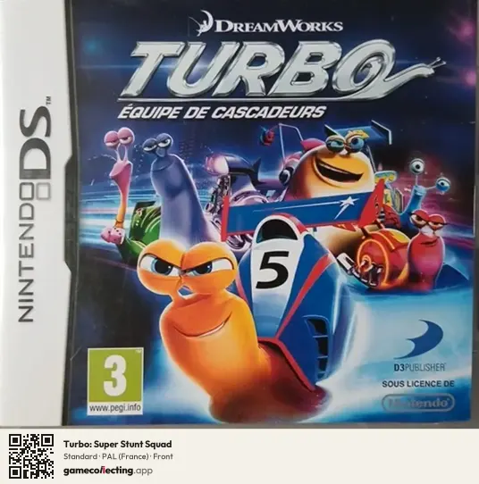 Turbo: Super Stunt Squad Nintendo DS, France box front