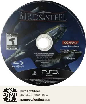 Birds of Steel PlayStation 3, NTSC disc