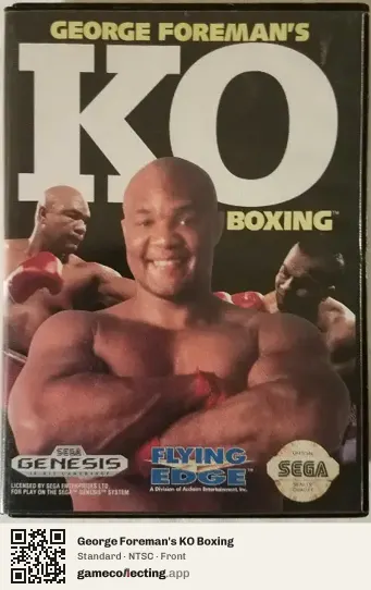 George Foreman's KO Boxing Sega Mega Drive / Genesis, NTSC box front