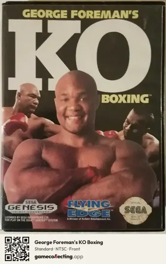 George Foreman's KO Boxing Sega Mega Drive / Genesis, NTSC box front
