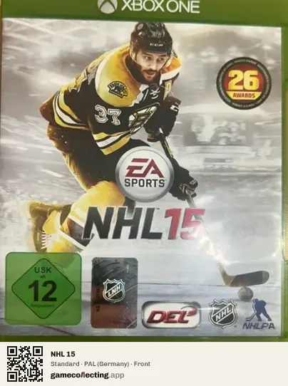 NHL 15 Xbox One, Germany box front