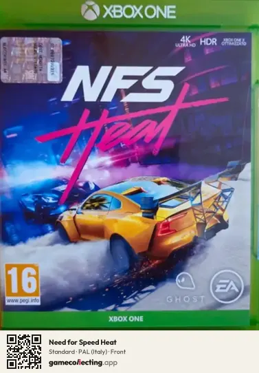 Need for Speed Heat Xbox One, Italy box front