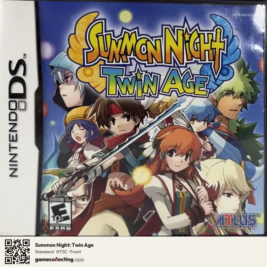 Summon Night: Twin Age Nintendo DS, NTSC box front