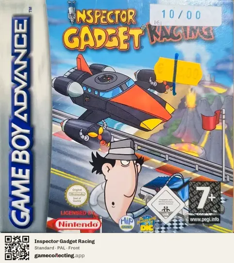 Inspector Gadget Racing Game Boy Advance, PAL box front