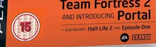 The Orange Box, the BBFC circle on its front