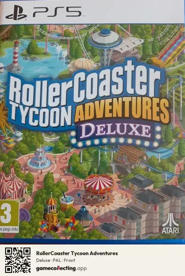 RollerCoaster Tycoon Adventures PlayStation 5, PAL box front