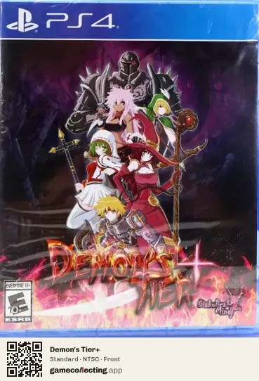Demon's Tier+ PlayStation 4, NTSC box front
