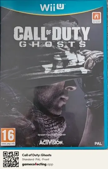 Call of Duty: Ghosts Nintendo Wii U, PAL box front