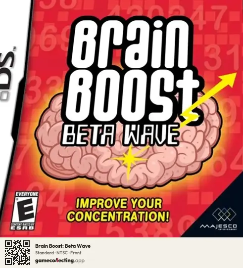 Brain Boost: Beta Wave Nintendo DS, NTSC box front