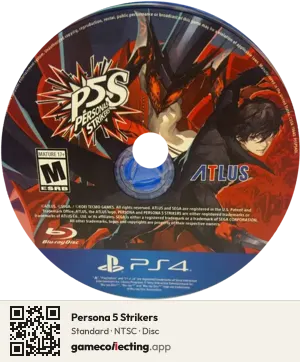 Persona 5 Strikers PlayStation 4, NTSC disc