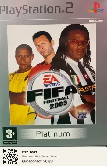 FIFA 2003 PlayStation 2, Italy box front