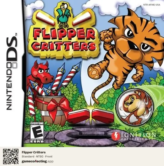 Flipper Critters Nintendo DS, NTSC box front