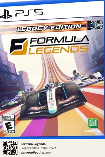 Formula Legends PlayStation 5, NTSC box front