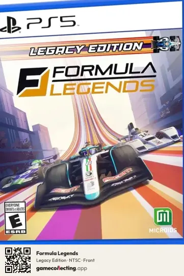 Formula Legends PlayStation 5, NTSC box front
