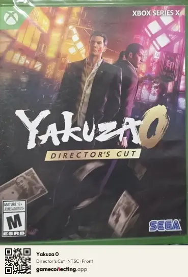 Yakuza 0 Xbox Series X, NTSC box front