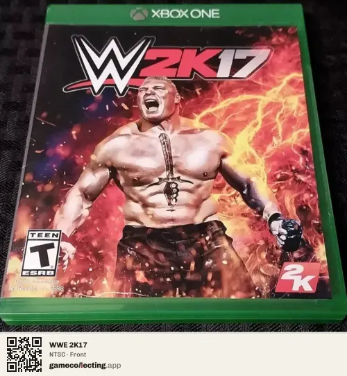 WWE 2K17 Xbox One, NTSC box front