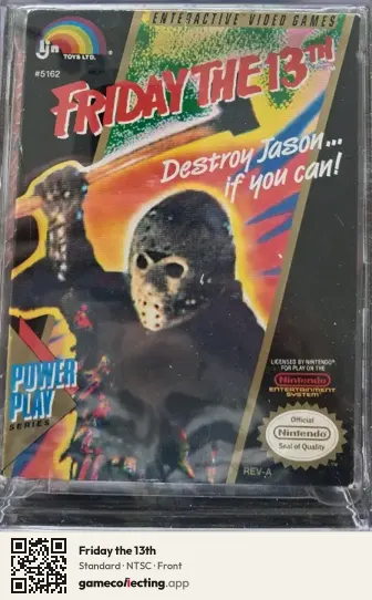 Friday the 13th Nintendo Entertainment System, NTSC box front