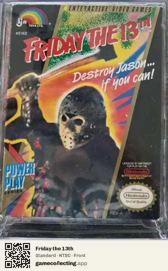 Friday the 13th Nintendo Entertainment System, NTSC box front
