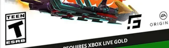 Rocket Arena, the ESRB box on its front