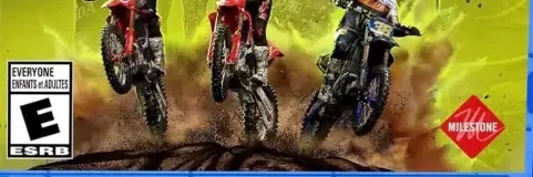 Monster Energy Supercross 25, the ESRB box on its front