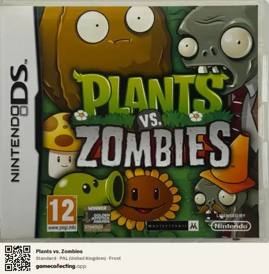 Plants vs. Zombies Nintendo DS, United Kingdom box front