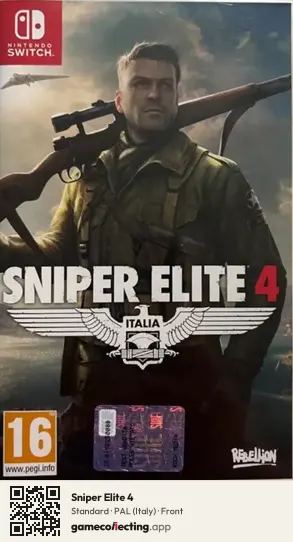 Sniper Elite 4 Nintendo Switch, Italy box front