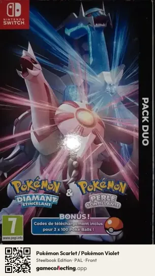 Pokémon Scarlet / Pokémon Violet Nintendo Switch, PAL box front