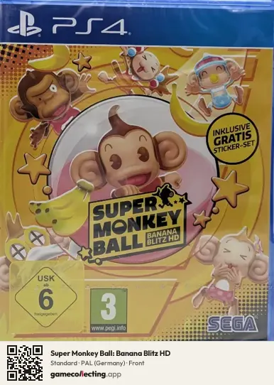 Super Monkey Ball: Banana Blitz HD PlayStation 4, Germany box front