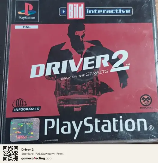 Driver 2 PlayStation, Germany box front
