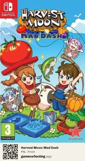 Harvest Moon: Mad Dash Nintendo Switch, PAL box front